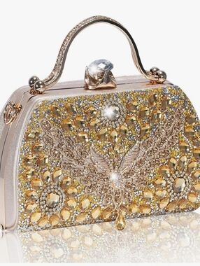 Woven Sparkle Evening Bag